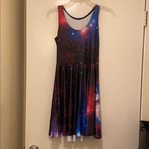 BlackMilk Skater Dress Purple Galaxy